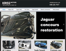 Tablet Screenshot of krissmotors.com